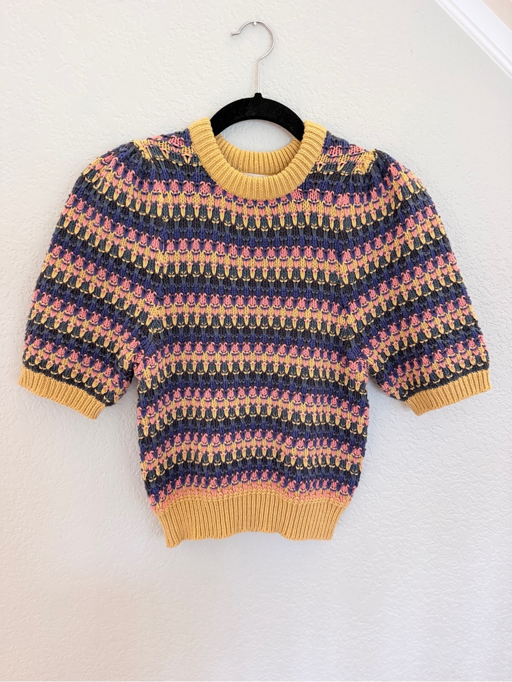 Universal Thread Multicolor Knit Short Sleeve Sweater XS